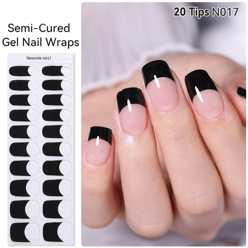 🔥Final 3 Hours: 50% OFF💅Semi Cured Gel Nail Strips | Gel Nail Stickers with UV Light Required💜
