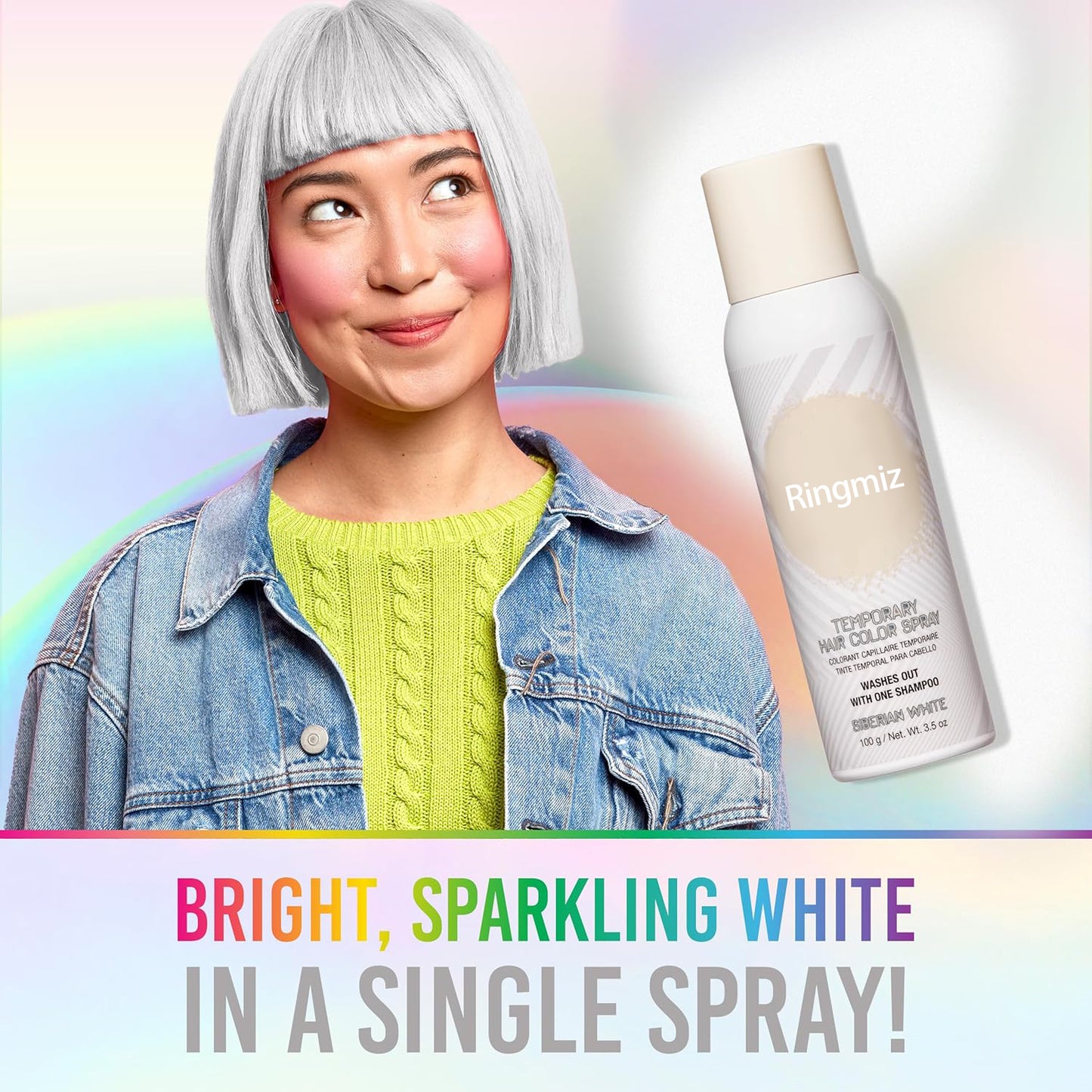 🌈LAST DAY 50% OFF🎁Temporary Hair Color Spray, Fast-Drying & Washable, 3.5 fl oz, 1 Pack