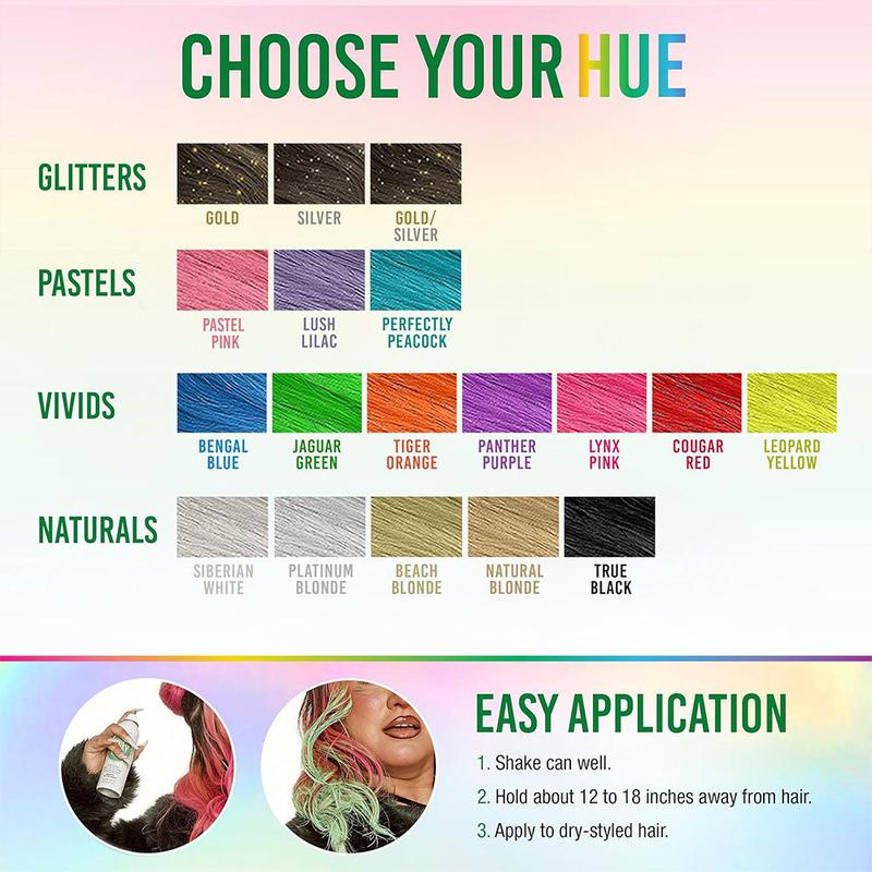 🌈LAST DAY 50% OFF🎁Temporary Hair Color Spray, Fast-Drying & Washable, 3.5 fl oz, 1 Pack