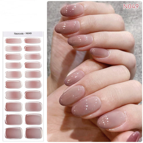 🔥Final 3 Hours: 50% OFF💅Semi Cured Gel Nail Strips | Gel Nail Stickers with UV Light Required💜