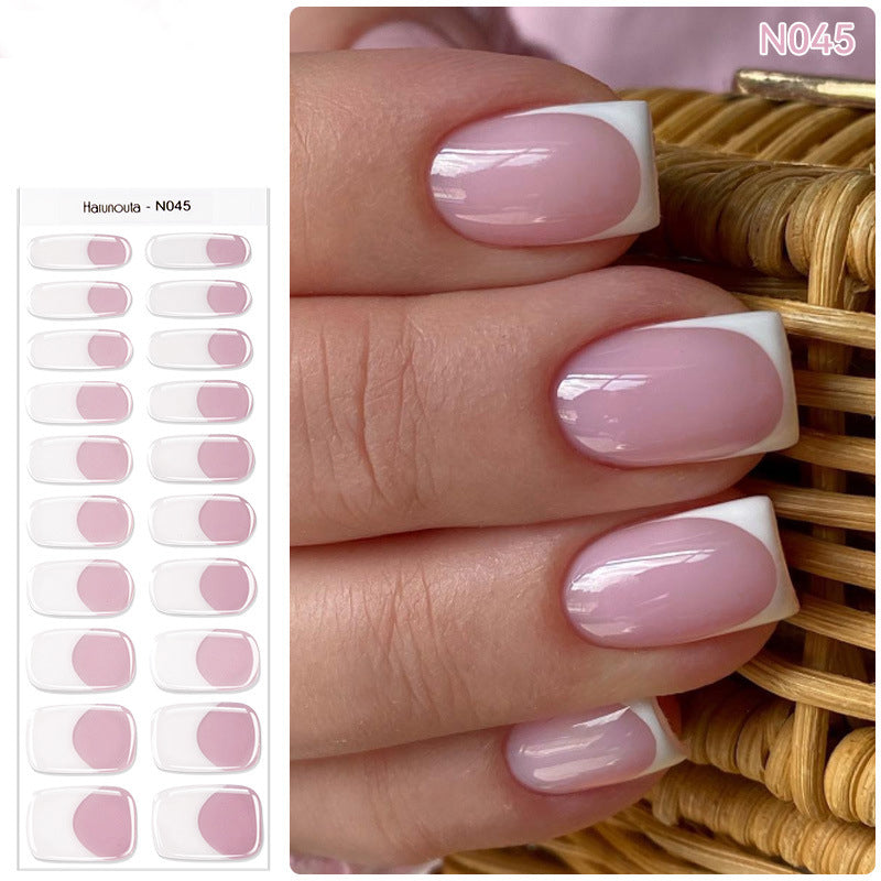 🔥Final 3 Hours: 50% OFF💅Semi Cured Gel Nail Strips | Gel Nail Stickers with UV Light Required💜