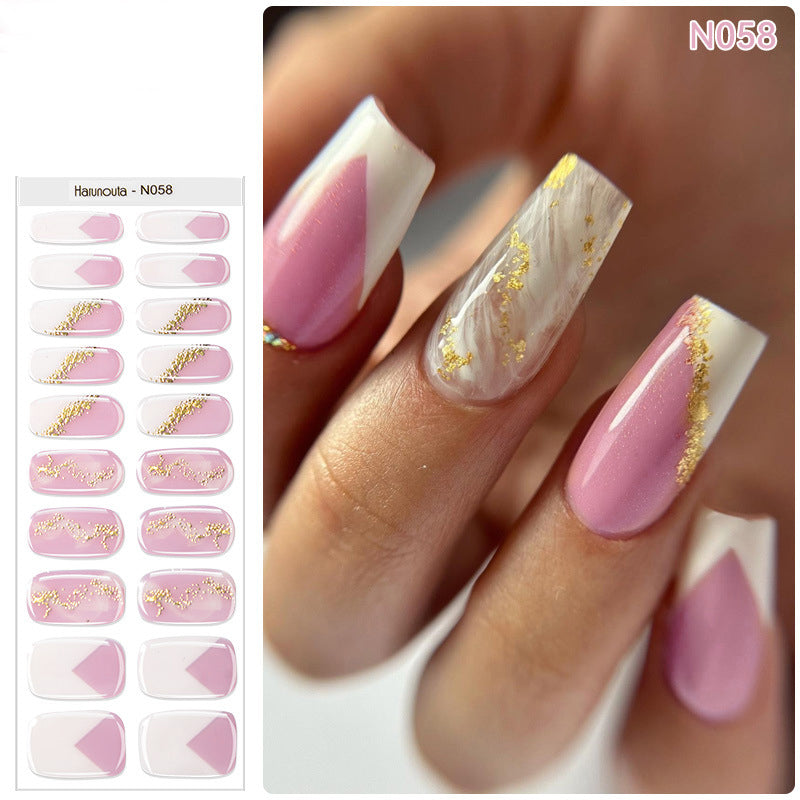 🔥Final 3 Hours: 50% OFF💅Semi Cured Gel Nail Strips | Gel Nail Stickers with UV Light Required💜