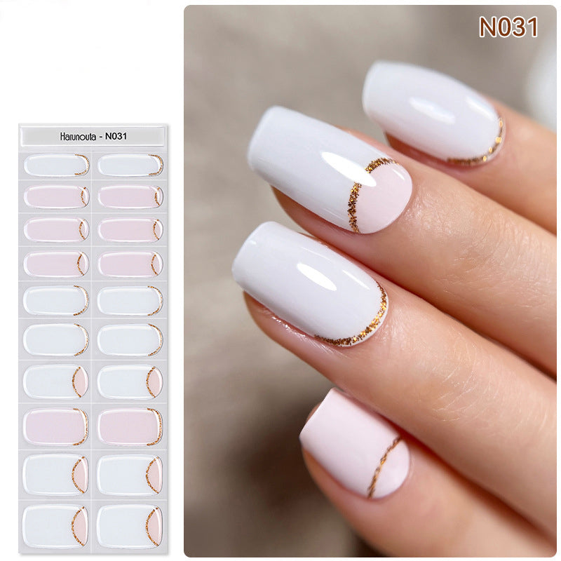 🔥Final 3 Hours: 50% OFF💅Semi Cured Gel Nail Strips | Gel Nail Stickers with UV Light Required💜