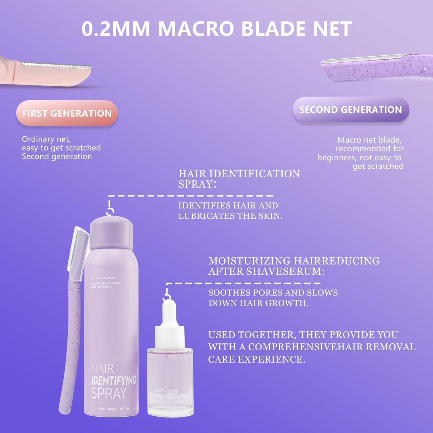 🌈LAST DAY 50% OFF🎁Hair Identifying Spray Kit🪒