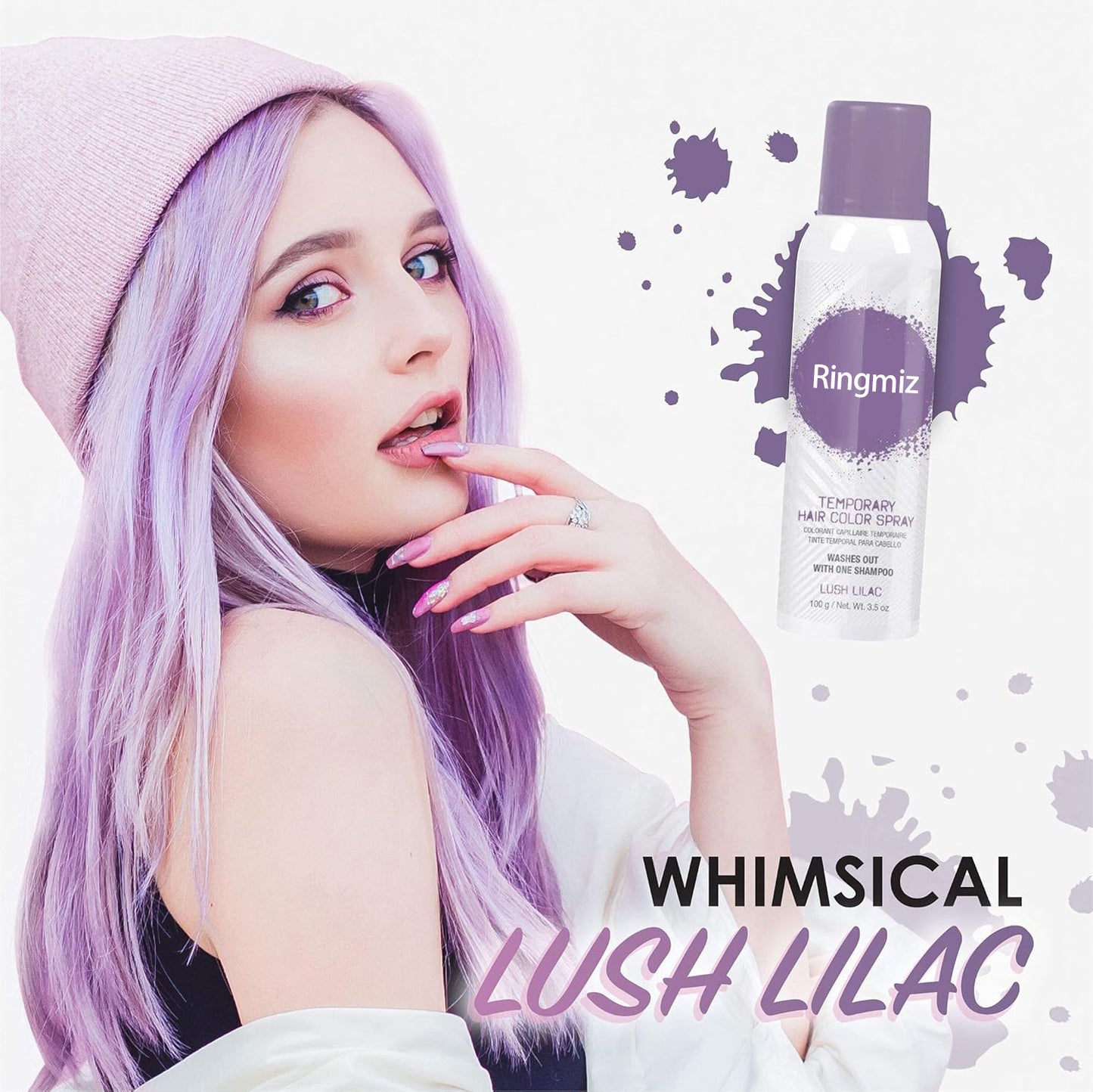 🌈LAST DAY 50% OFF🎁Temporary Hair Color Spray, Fast-Drying & Washable, 3.5 fl oz, 1 Pack