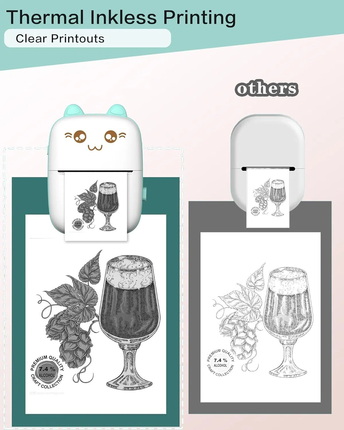 ๐ Up to 50% OFF ๐จ๏ธ Mini Sticker Printer, Pocket Thermal Sticker Printer Machine, Thermal Bluetooth Sticker Maker