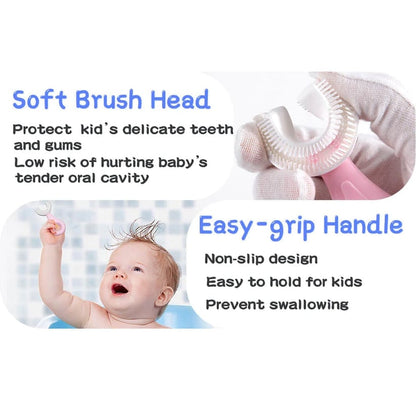 🌈Final 3 Hours: 50% OFF🔥All Rounded Children U-Shape Toothbrush🪥