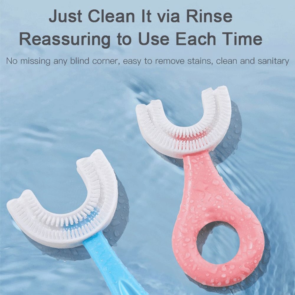 🌈Final 3 Hours: 50% OFF🔥All Rounded Children U-Shape Toothbrush🪥