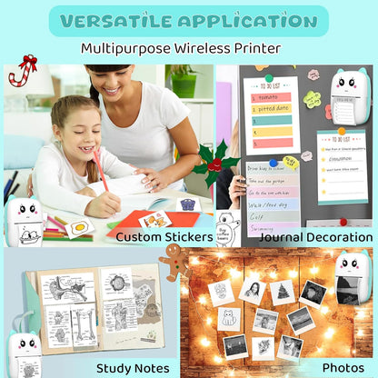 🎁 Up to 50% OFF 🖨️ Mini Sticker Printer, Pocket Thermal Sticker Printer Machine, Thermal Bluetooth Sticker Maker