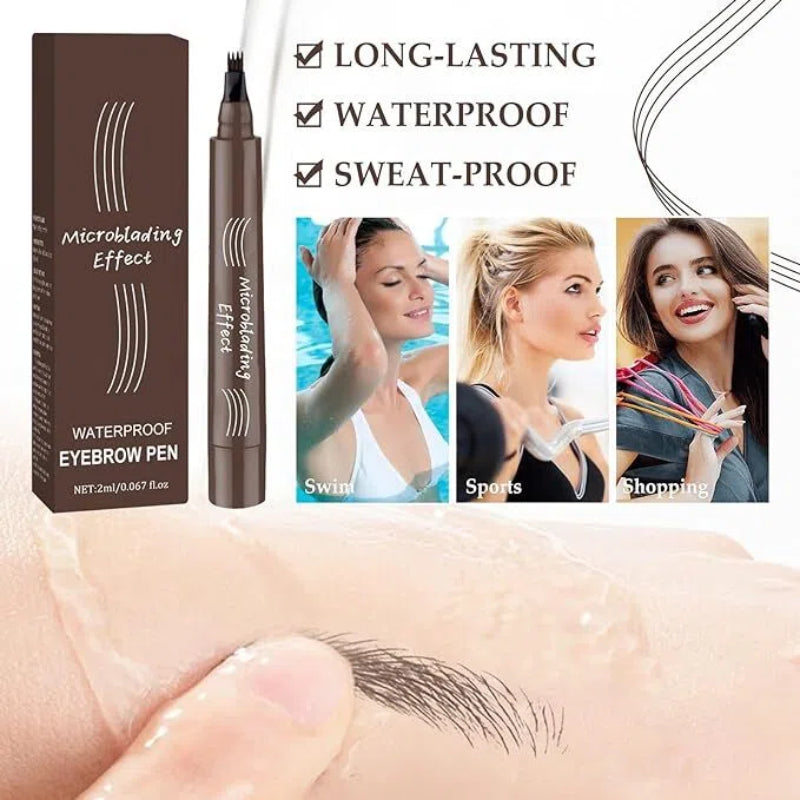 🌈Last Day - Buy 1 Get 1 Free💜Four-pronged Wild Water Eyebrow Pencil🖊️