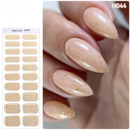 🔥Final 3 Hours: 50% OFF💅Semi Cured Gel Nail Strips | Gel Nail Stickers with UV Light Required💜
