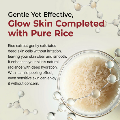 Final 3 Hours: 50% OFF 🔥 Gentle Exfoliator Glow Rice Ampoule