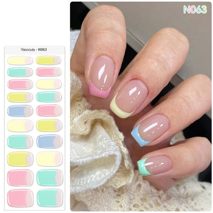 🔥Final 3 Hours: 50% OFF💅Semi Cured Gel Nail Strips | Gel Nail Stickers with UV Light Required💜