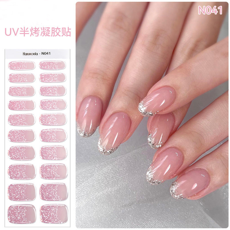 🔥Final 3 Hours: 50% OFF💅Semi Cured Gel Nail Strips | Gel Nail Stickers with UV Light Required💜