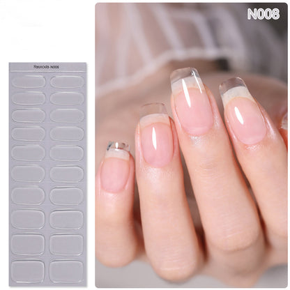 🔥Final 3 Hours: 50% OFF💅Semi Cured Gel Nail Strips | Gel Nail Stickers with UV Light Required💜