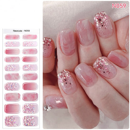 🔥Final 3 Hours: 50% OFF💅Semi Cured Gel Nail Strips | Gel Nail Stickers with UV Light Required💜