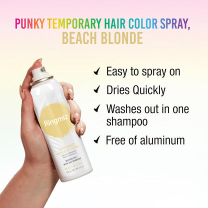 🌈LAST DAY 50% OFF🎁Temporary Hair Color Spray, Fast-Drying & Washable, 3.5 fl oz, 1 Pack