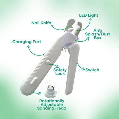 🔥Final 3 Hours: 50% OFF🐾Pet grooming electric nail clippers and nail trimmer two in one