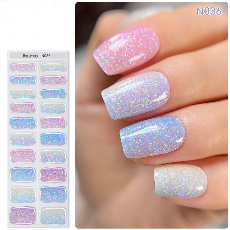🔥Final 3 Hours: 50% OFF💅Semi Cured Gel Nail Strips | Gel Nail Stickers with UV Light Required💜