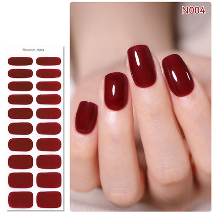 🔥Final 3 Hours: 50% OFF💅Semi Cured Gel Nail Strips | Gel Nail Stickers with UV Light Required💜