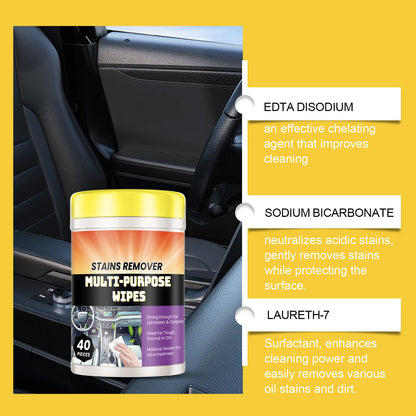 🔥 50% OFF 🔥Heavy Duty Cleaning Wipes, Disposable Car Wipes (40 Count)