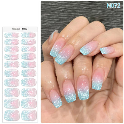 🔥Final 3 Hours: 50% OFF💅Semi Cured Gel Nail Strips | Gel Nail Stickers with UV Light Required💜
