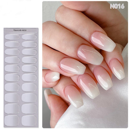 🔥Final 3 Hours: 50% OFF💅Semi Cured Gel Nail Strips | Gel Nail Stickers with UV Light Required💜