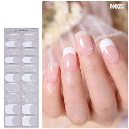 🔥Final 3 Hours: 50% OFF💅Semi Cured Gel Nail Strips | Gel Nail Stickers with UV Light Required💜