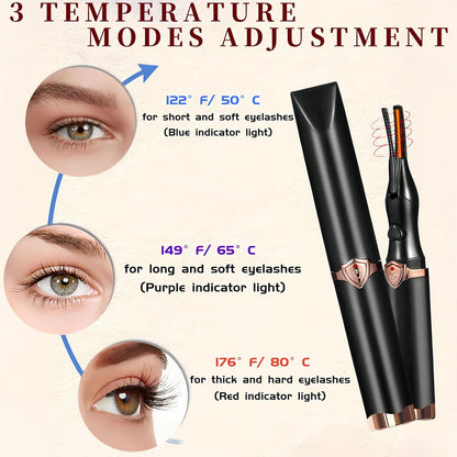🔥 LAST DAY SALE-50% OFF 🔥Heated eyelash curler, rechargeable electric eyelash curler