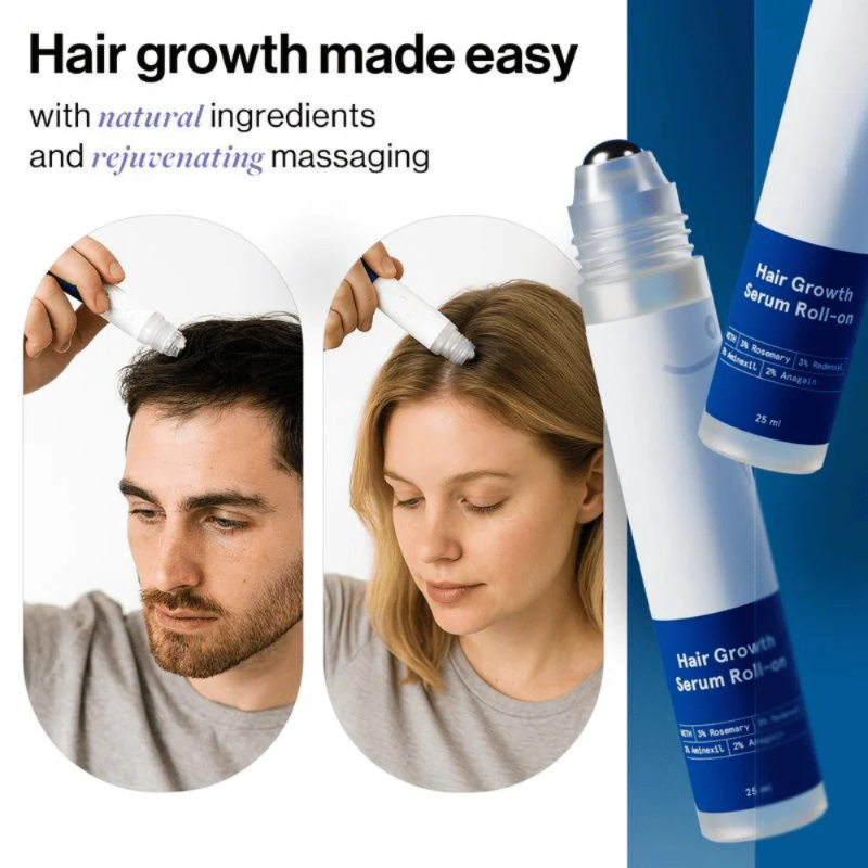 🔥Up to 75% Off🔥 Hair Growth Roll-On Serum – See Hair Growth in 2 Weeks (With Continued Use)