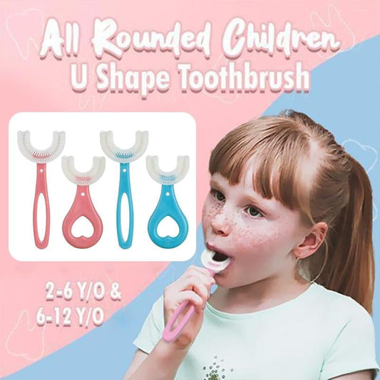 🌈Final 3 Hours: 50% OFF🔥All Rounded Children U-Shape Toothbrush🪥