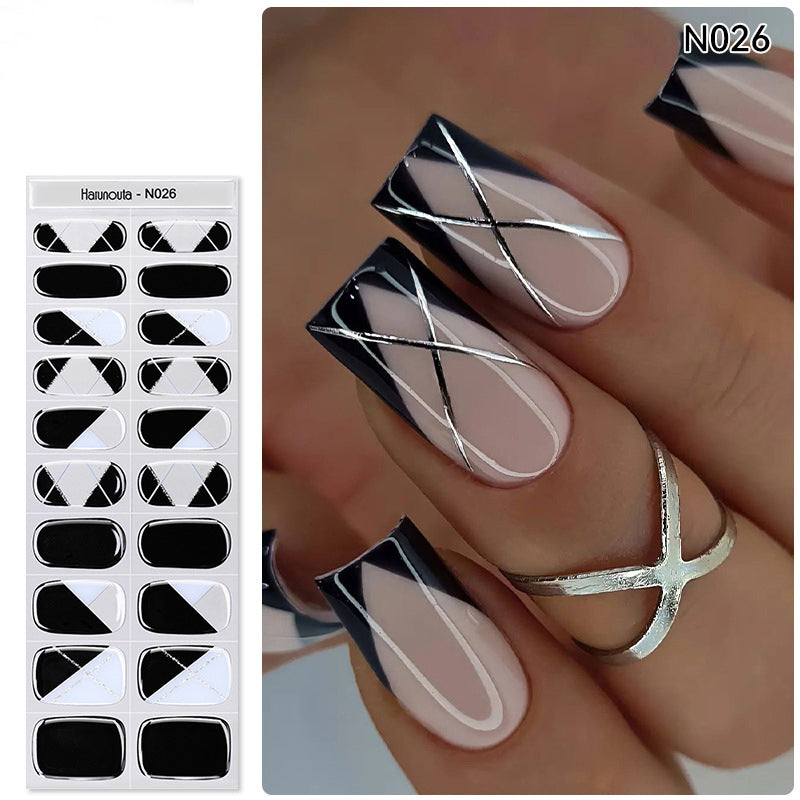 🔥Final 3 Hours: 50% OFF💅Semi Cured Gel Nail Strips | Gel Nail Stickers with UV Light Required💜