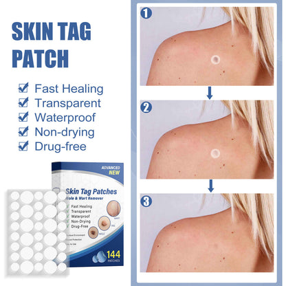 🌈 LAST DAY SALE-50% OFF 🔥Wart removal patch, strong skin care removal patch - 144 pieces