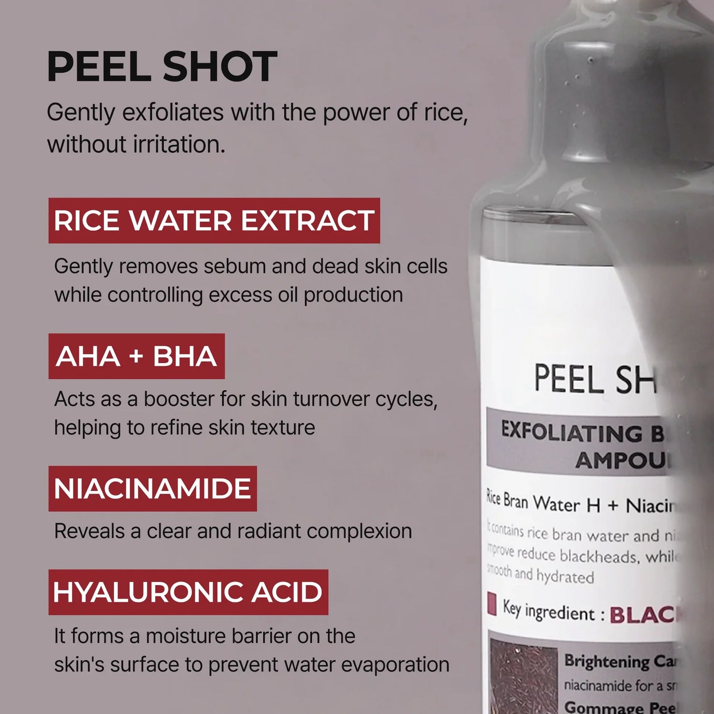 Final 3 Hours: 50% OFF 🔥 Gentle Exfoliator Glow Rice Ampoule