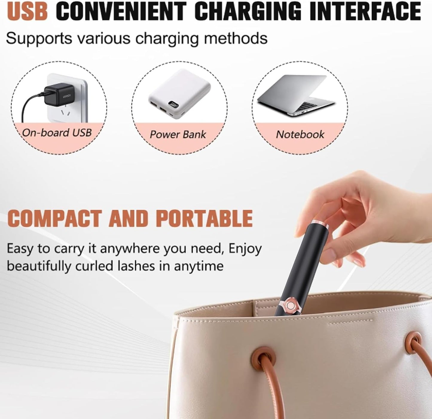 🔥 LAST DAY SALE-50% OFF 🔥Heated eyelash curler, rechargeable electric eyelash curler