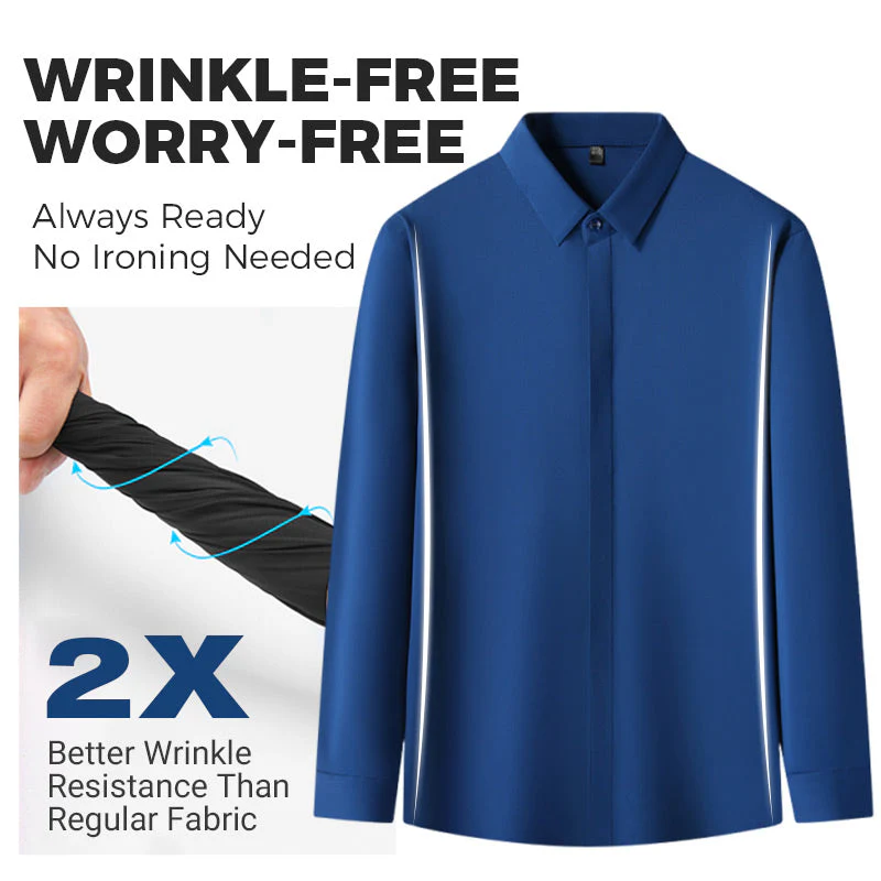 Men's Wrinkle-Free Button-Down Shirt