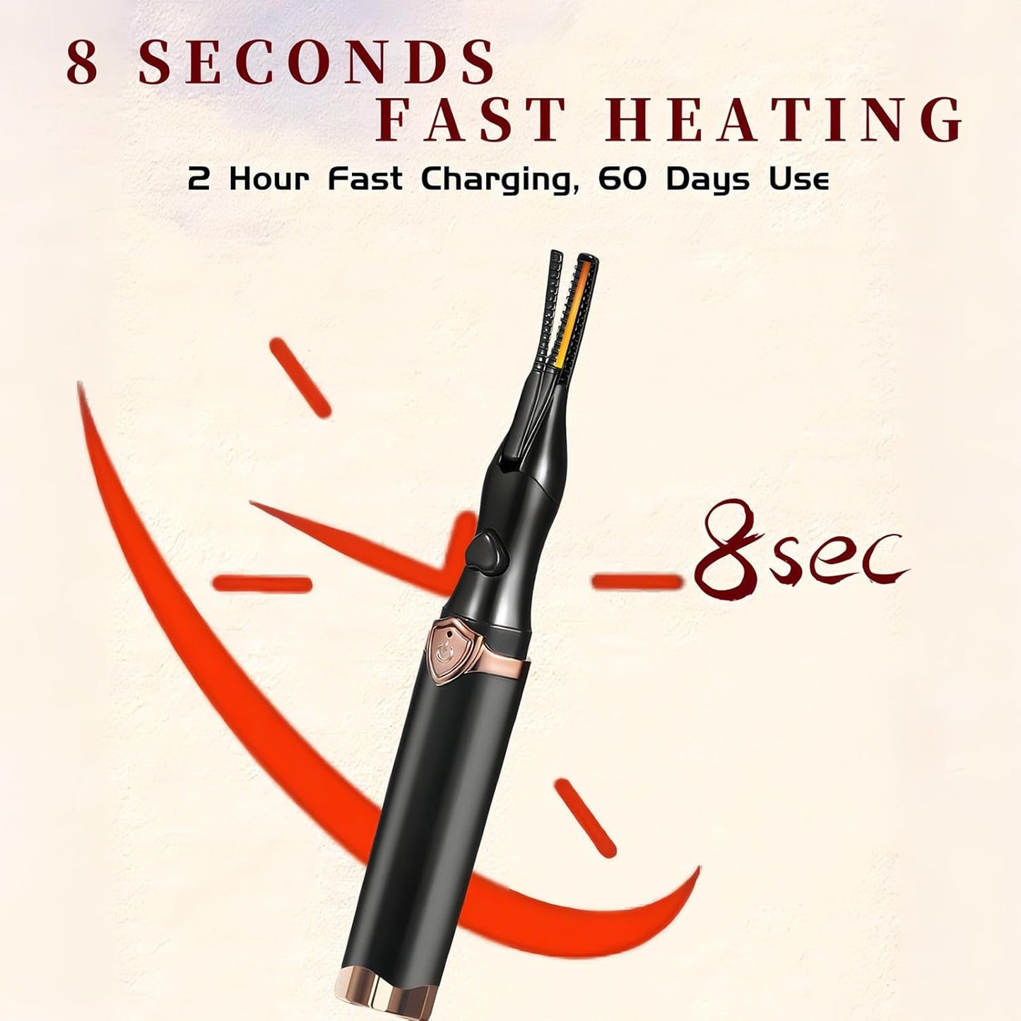 🔥 LAST DAY SALE-50% OFF 🔥Heated eyelash curler, rechargeable electric eyelash curler