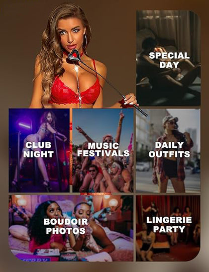 🔥Final 3 Hours: 50% OFF✨Women's Lingerie Set 3 Piece Garter Lingerie Lace Bra and Panty Set