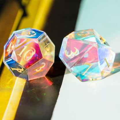 🔥Up to 50% OFF🔥Last Day Promotion - Glass Prism Dice Set