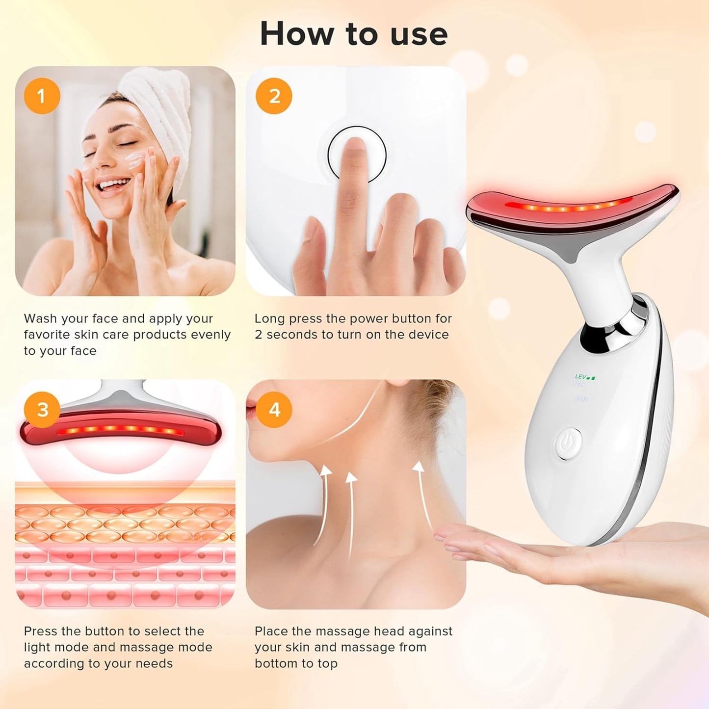 🌈LAST DAY 50% OFF🎁7 in 1 Multifunctional Facial Massager, Beauty Skin Care Tool for Face and Neck