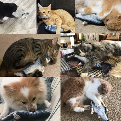 🌈LAST DAY 50% OFF🐟Bite-Sized Realistic Flopping Fish Cat Toys🐱