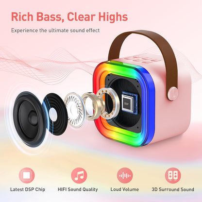 🔥 Up to 50% OFF 🎁 Mini karaoke machine with microphone and sound system