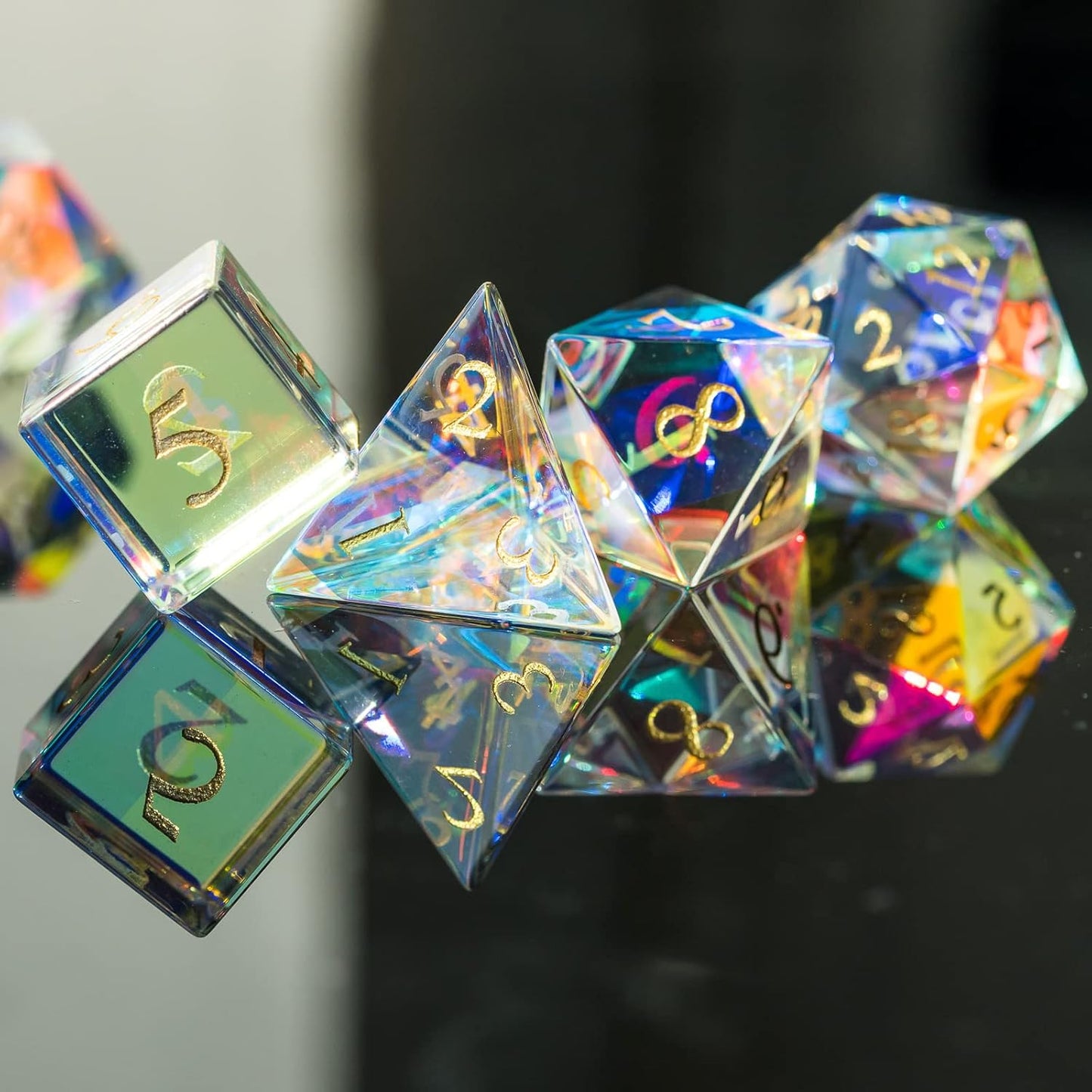 🔥Up to 50% OFF🔥Last Day Promotion - Glass Prism Dice Set