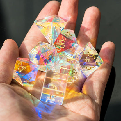 🔥Up to 50% OFF🔥Last Day Promotion - Glass Prism Dice Set