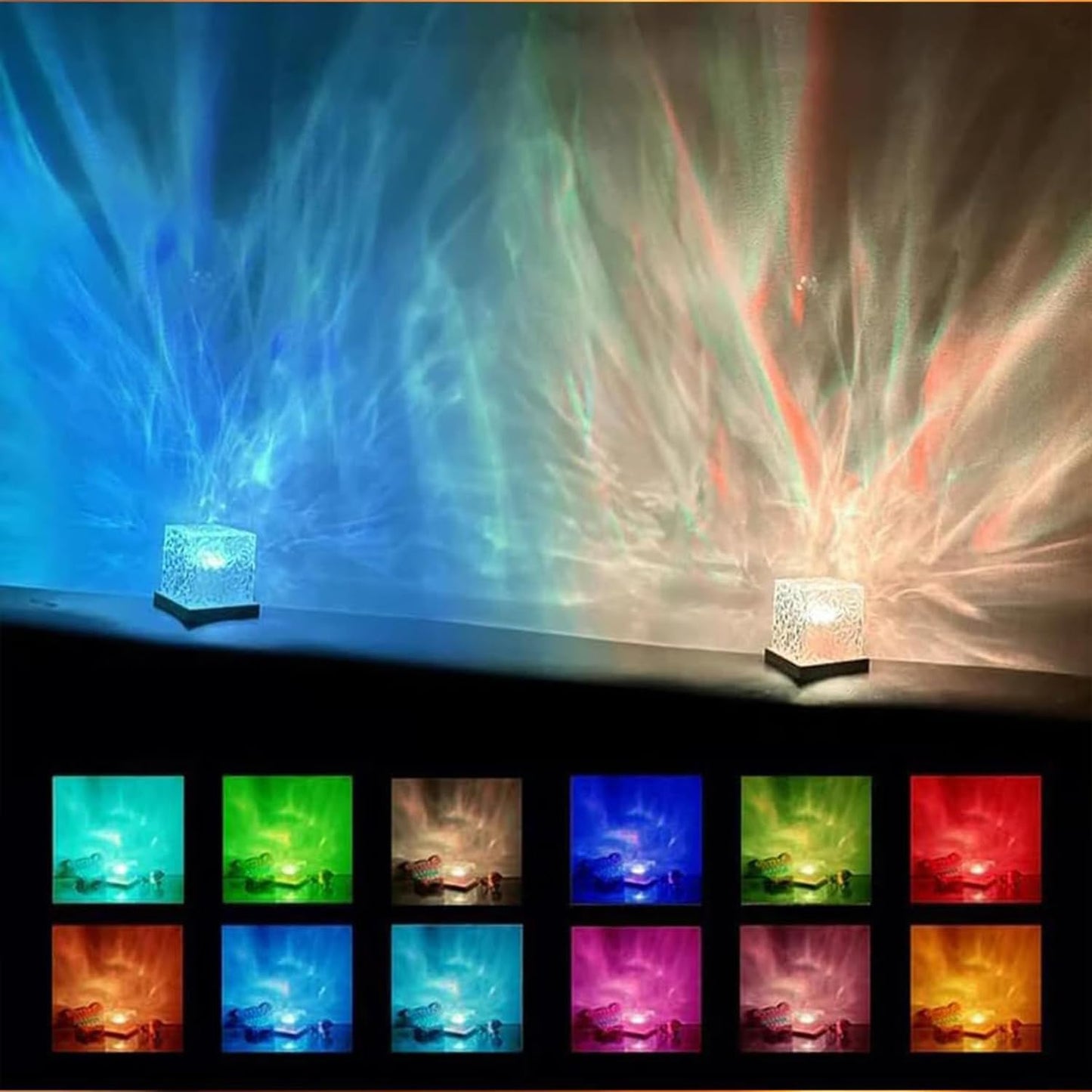 🎊Store celebration 50% OFF🔥16-color gradient rotating ocean wave projection light
