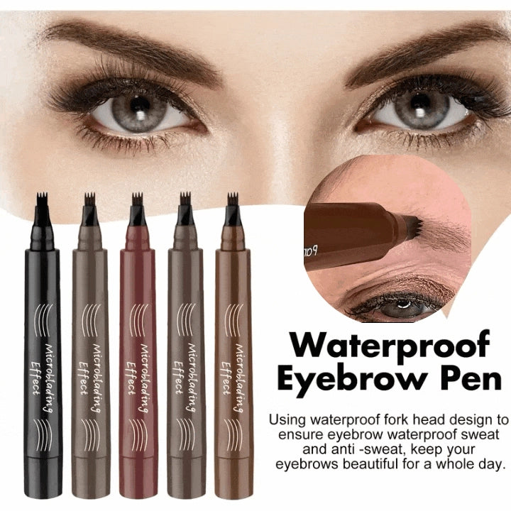 🌈Last Day - Buy 1 Get 1 Free💜Four-pronged Wild Water Eyebrow Pencil🖊️