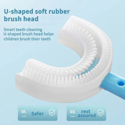 🌈Final 3 Hours: 50% OFF🔥All Rounded Children U-Shape Toothbrush🪥