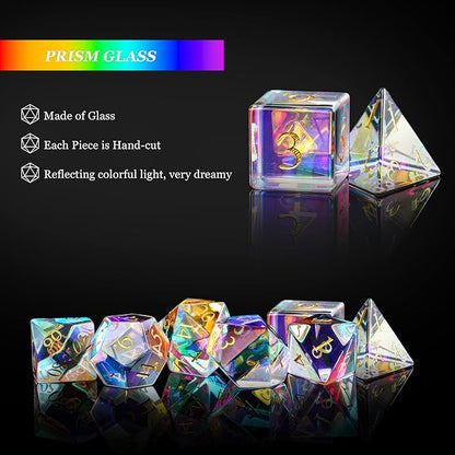 🔥Up to 50% OFF🔥Last Day Promotion - Glass Prism Dice Set