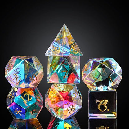 🔥Up to 50% OFF🔥Last Day Promotion - Glass Prism Dice Set