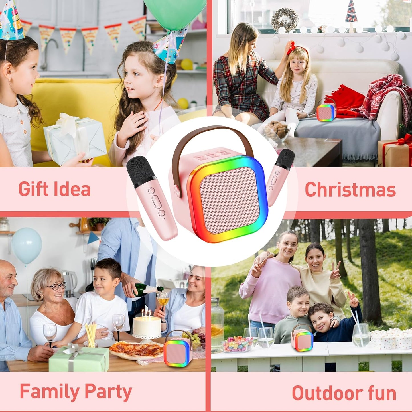 🔥 Up to 50% OFF 🎁 Mini karaoke machine with microphone and sound system
